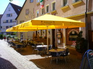 Unser Biergarten hat bei schnem Wetter fr Sie geffnet